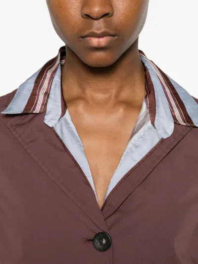 Diega Button-up Patch-pocket Blazer In Purple