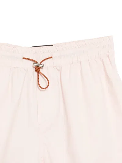 Plan C Drawstring-waist Shorts In Pink