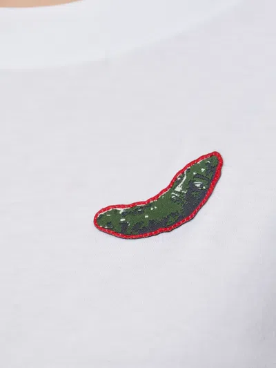 Hanro Patch-detail T-shirt In White