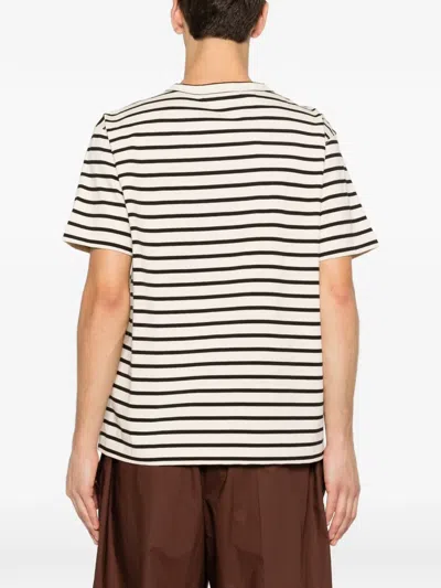 Junya Watanabe Horizontal-stripe T-shirt In Blue
