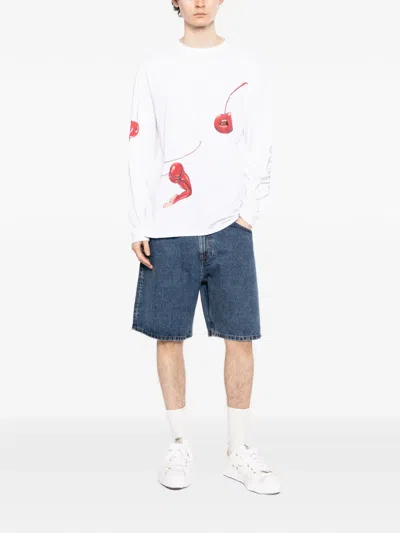 Edwin Cherry Devil T-shirt In White