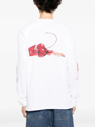 Edwin Cherry Devil T-shirt In White
