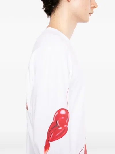 Edwin Cherry Devil T-shirt In White