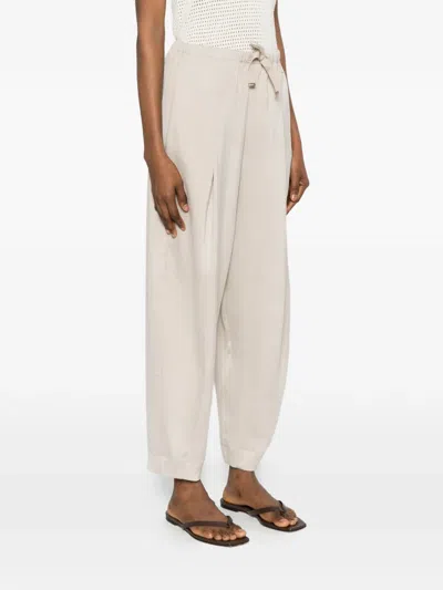 Herno Drawstring Trousers In Neutral