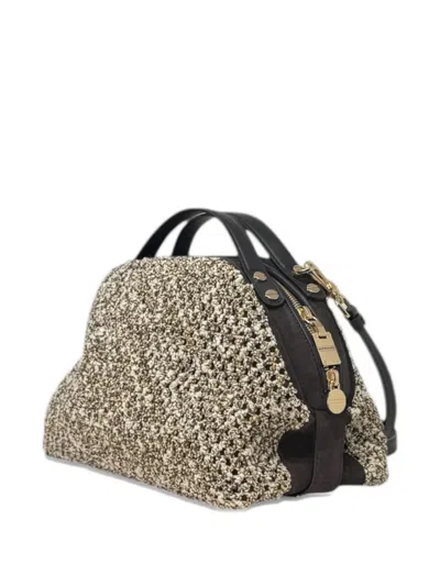 Borbonese Small Bowler Shoulder Bag In Multi