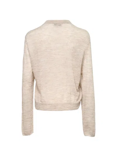 Lee Mathews Mila Contrast Cardigan In Neutral
