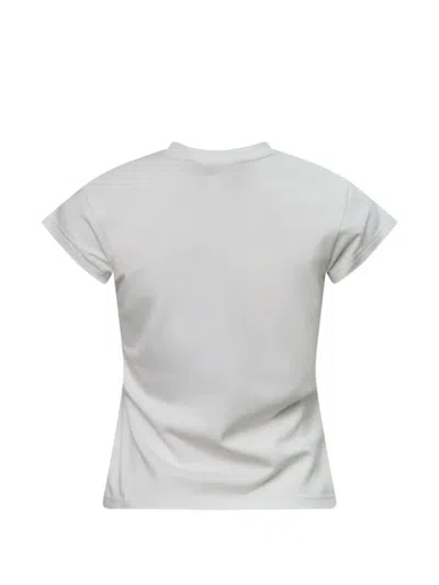 Pushbutton Star-patch T-shirt In White