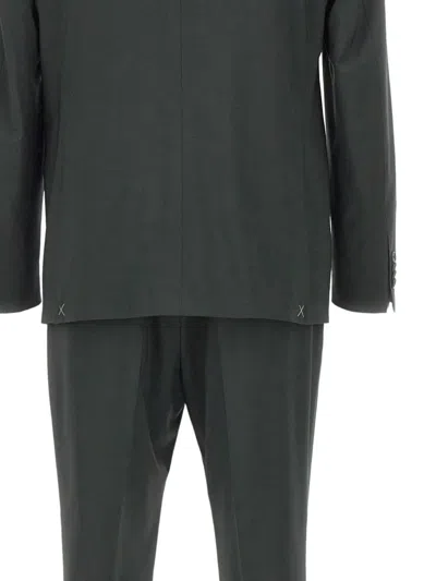 Corneliani Single-breasted Peak-lapel Suit In Green