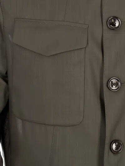 Montecore Multi-pocket Lightweight Jacket In Brown