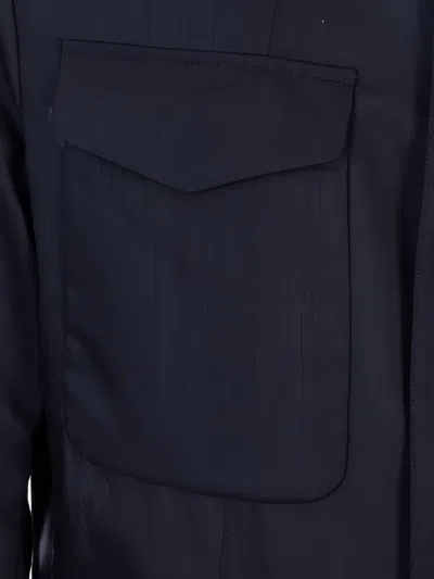 Montecore Multi-pocket Lightweight Jacket In Blue