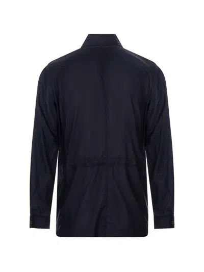 Montecore Multi-pocket Lightweight Jacket In Blue