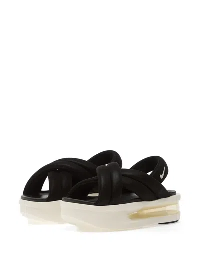 Nike Air Max Isla Crossover Sandals In Black