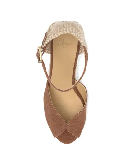 Castañer Bianca Wedge Espadrilles In Brown