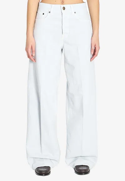 Haikure Straight-leg Washed Jeans In Blue