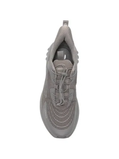 Bback Grid-pattern Toggle-fastening Sneakers In Gray