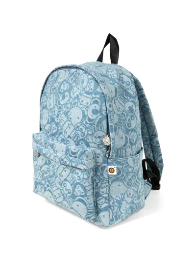 *baby Milo® Store By *a Bathing Ape® Medium Zip-pocket Backpack In Blue