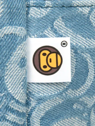 *baby Milo® Store By *a Bathing Ape® Medium Zip-pocket Backpack In Blue