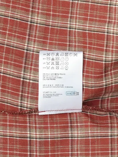 Andersson Bell Check-pattern Sleeveless Shirt In Red