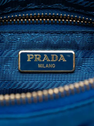 Pre-owned Prada 2000-2013 Tessuto Pouch In Blue