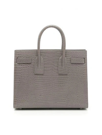 Shop Saint Laurent Sac De Jour Small Bag In Fog Fog|grigio