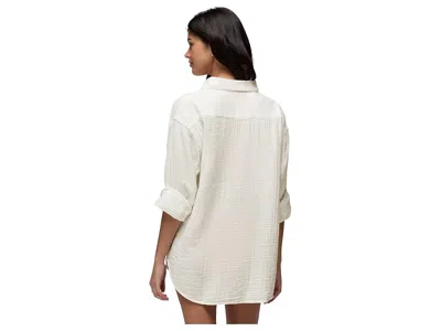 Prana Hideaways Button Down Top In White