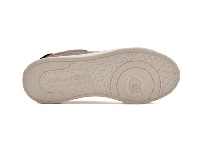 Coach High Line Sneaker In Signature Canvas In Brown Khaki
