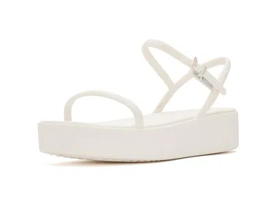 Crocs Miami Y-strap Platform Sandals In Neutral