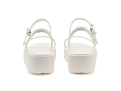 Crocs Miami Y-strap Platform Sandals In Neutral