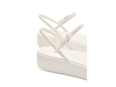 Crocs Miami Y-strap Platform Sandals In Neutral