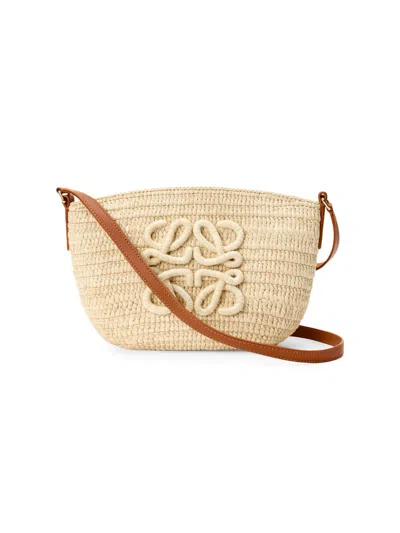 Loewe Medium Eclipse Basket Shoulder Bag In Brown