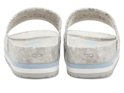 Fleks East Beach Slide Platform Sandal In Blue