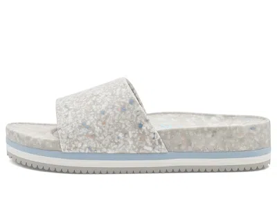 Fleks East Beach Slide Platform Sandal In Blue