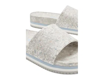 Fleks East Beach Slide Platform Sandal In Blue