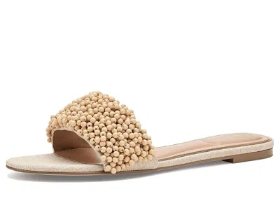 Vince Camuto Balea Beaded Band Flat Sandals In Brown