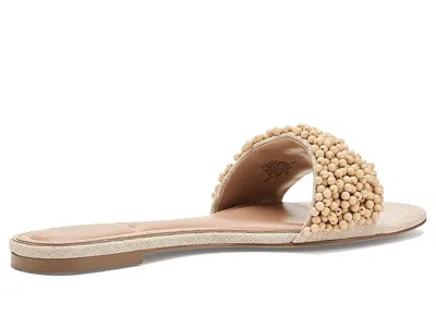 Vince Camuto Balea Beaded Band Flat Sandals In Brown