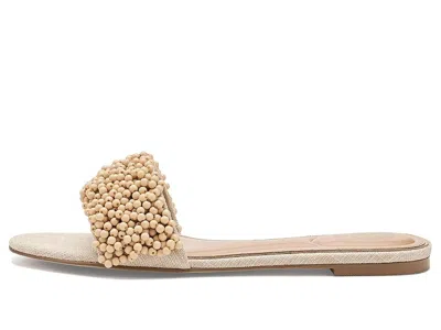 Vince Camuto Balea Beaded Band Flat Sandals In Brown