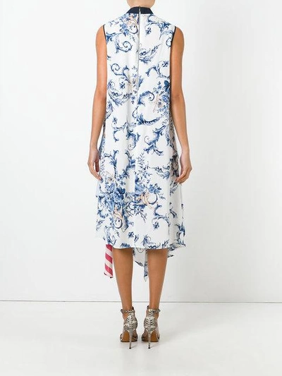 Shop Antonio Marras Patchwork Maxi Dress In Blue