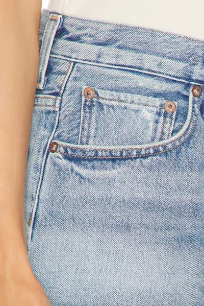 Agolde Parker Long Shorts In Fairway In Blue
