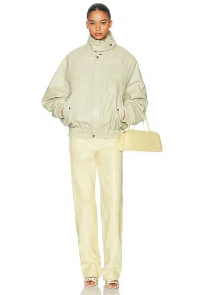 Helsa The Oversized Leather Bomber In Multi