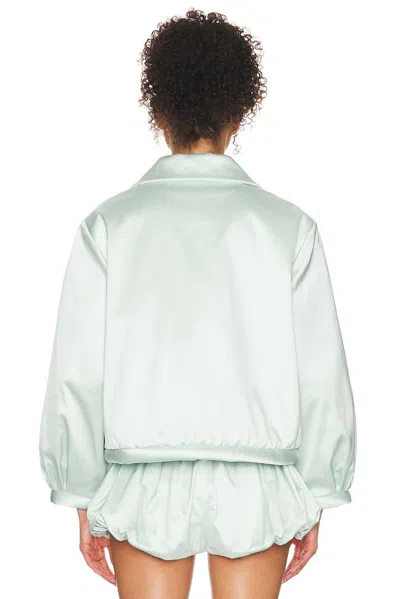 Helsa Sateen Puff Jacket In White