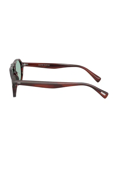 Oliver Peoples Remment Geometric-frame Sunglasses In Brown