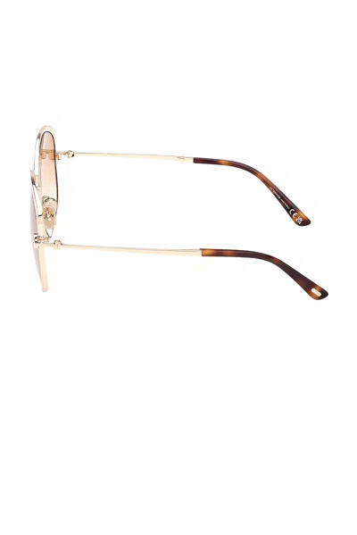 Tom Ford Abbey 58mm Geometric Sunglasses In Brown