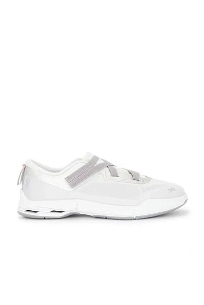 On Gray Cloudnova Mo Sneakers In White
