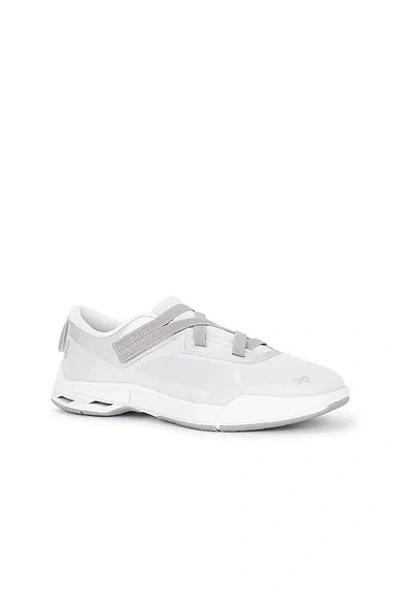On Gray Cloudnova Mo Sneakers In White