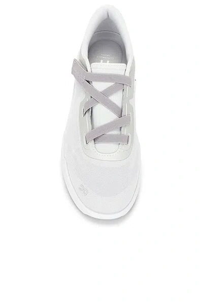 On Gray Cloudnova Mo Sneakers In White