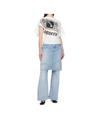 Vaquera Twisted-effect T-shirt In White