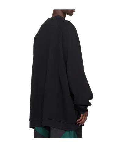 Vaquera Oversized Pullover Sweatshirt In Black