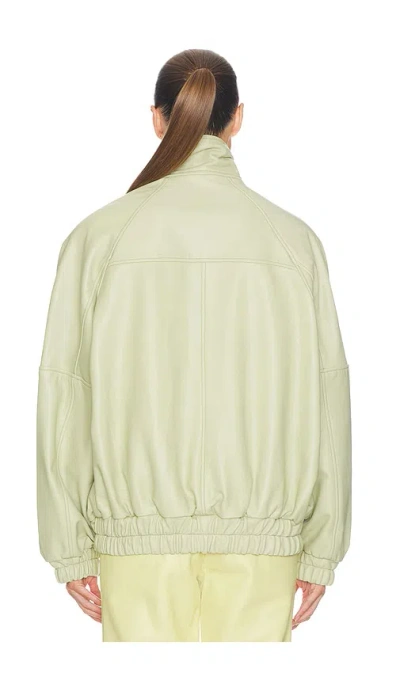 Helsa The Oversized Leather Bomber In Multi