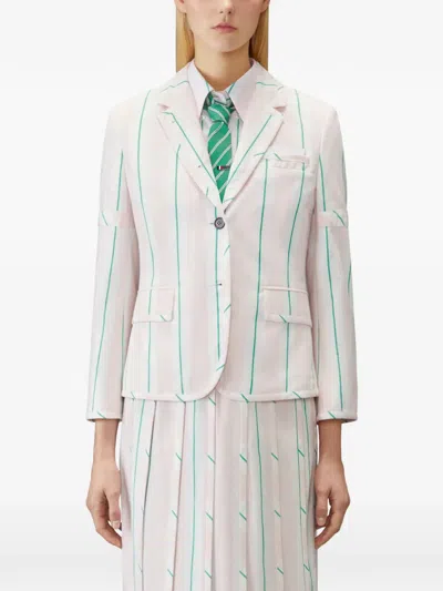 Thom Browne Striped Jacket In Multi