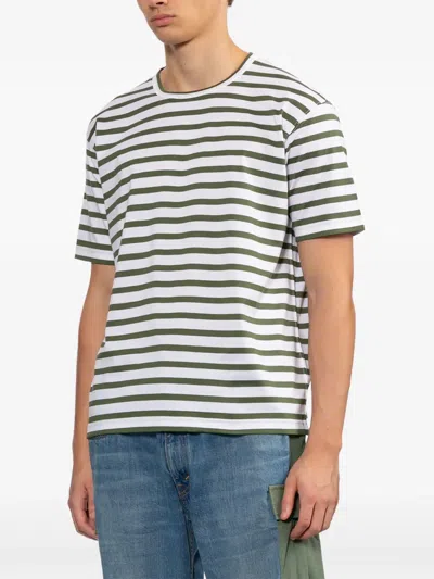 Junya Watanabe Striped T-shirt In Multi
